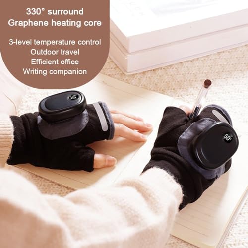 Gants chauffants électriques hiver à diffusion thermique continue