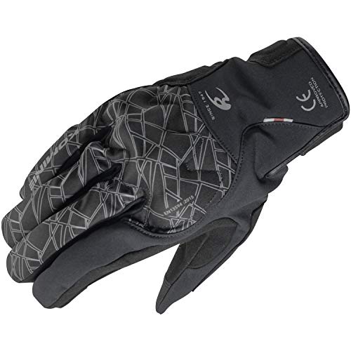 コミネ(KOMINE) バイク用 AIRGELプロテクトショートウィンターグローブ Crush Black L GK-829 1274 春秋冬向け 防水 防寒 CE規格 プロテクター