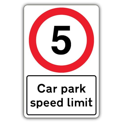 Panneau de sécurité pour parking V Safety limitant la vitesse à 5 MPH