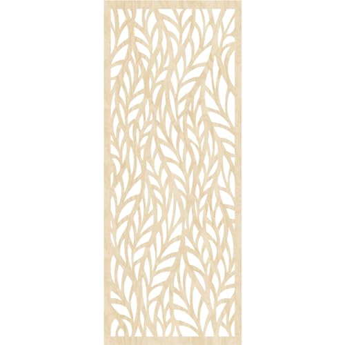 Image of Ortonville Decorative Pierced Fretwork Wood Wall Panels, 11 3 /8 inchW x 29 3 /8 inchH x 3 /8 inchT, Birch