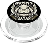 bunny dad holland lop rabbit biker wings, motocicletta retrò popsockets popgrip per magsafe