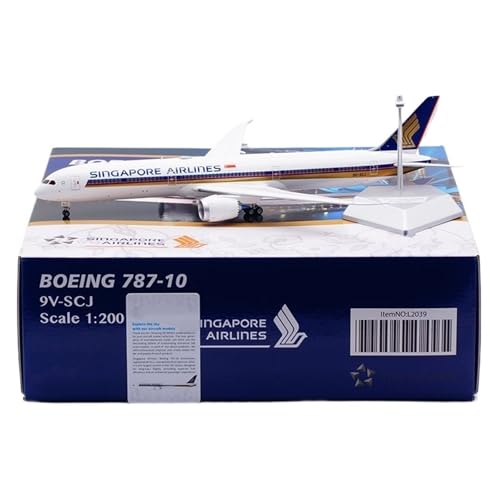 Avión en miniatura de colección Singapore Airlines B787-10 de 34 cm regalo para pilotos