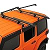 JOYTUTUS Estante universal de esquí con cerradura para techo de automóvil, 6 pares de capacidad para esquí/4 snowboard, extensión deslizante para una fácil carga, antirrobo y resistente a la