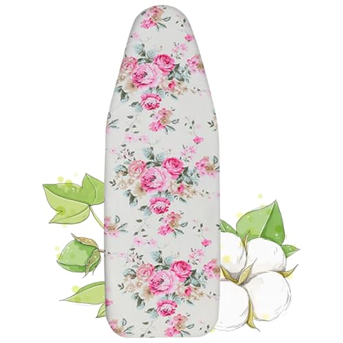 90x30cm 100x34cm Housse Table À Repasser Maisons,110x34cm 120x38cm Housse Pour Table À Repasser En Coton,Housse De Planche À Repasser Serrage Par Cordon(Light red,110x34cm)