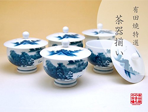 Amazon | 有田焼 畑萬陶苑 鍋島山水 汲出し揃 5客 手描き品 木箱入 