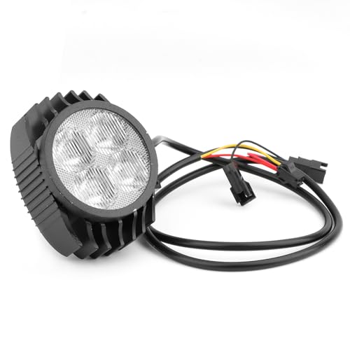 Fututech LED Faro delantero con bocina para Kugoo M4 2 en 1 Iluminación para Scooters Eléctricos Luces para Patinete Accesorios Piezas de Repuesto, Negro