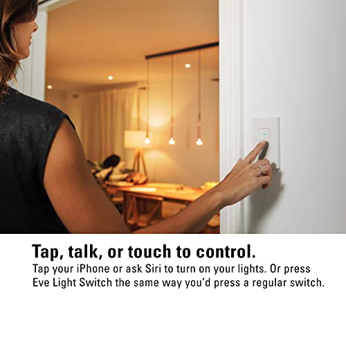 Eve 10027815 Light Switch – Connected Wall Switch (Apple Homekit), Single, Alternating & Cross Switches thumb #3