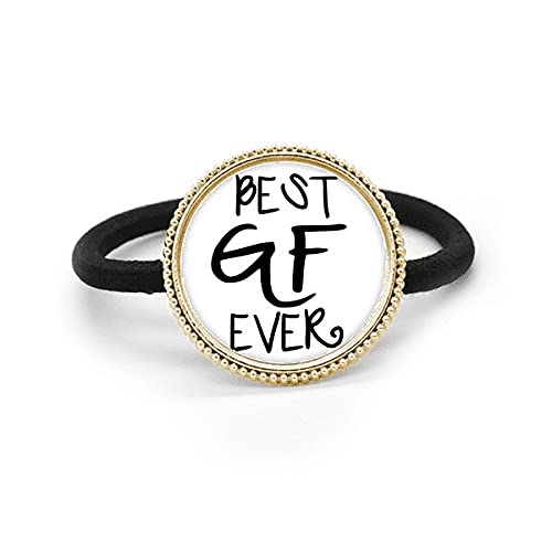 Diadema Girlfriend Best GF Ever metal plateado con banda elástica