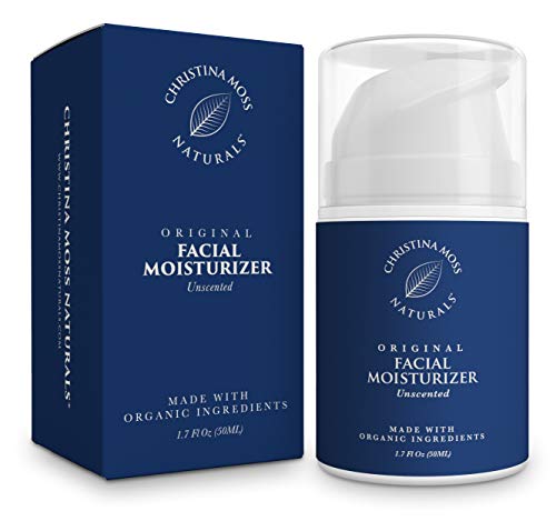 Facial-Moisturizer-Made-With-Organic-Aloe-Vera-to-Hydrate-Nourish-Face-Moisturizing-Cream-for-Sensitive-Oily-or-Severely-Dry-Skin-Anti-Aging-Anti-Wrinkle-For-Women-Men-Christina-Moss-Naturals-Unscente Unscented Facial Moisturizer Cream from Plant Extracts That Truly Moisturizes, Can Help Soothe & Soften, Absorbs Quick, Non-Greasy, For ALL Skin Types