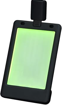LED Light Up Name Badge ID Card Holder with 7 Colors Black