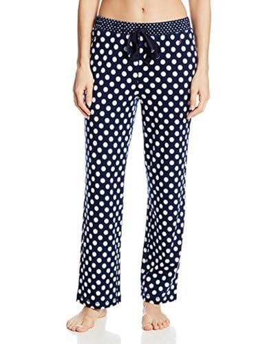 Nautica Pantalón de pijama de punto grande para mujer, Azul marino (Maritime Navy), S