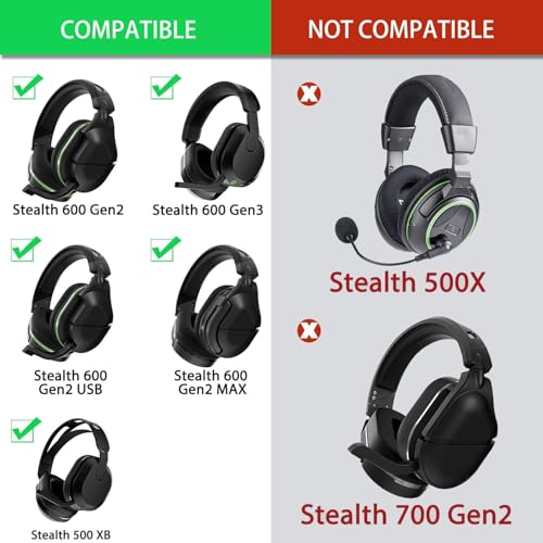 Defean fundas de tela de malla para Turtle Beach Stealth 600 Gen2/600 Gen3/500XB | También para Stealth 600 Gen 2/600 Gen2 USB/600 Gen 2 MAX/600 Gen3(600XB)/500 XB auriculares, tela de malla duradera miniatura 3