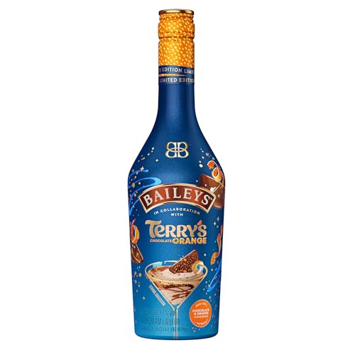 Baileys x Terrys Chocolate Orange Irish Cream Liqueur | 17% vol | 50cl | Rich Chocolate & Hint of Orange Flavours | Enjoy Over Ice or in Cocktails