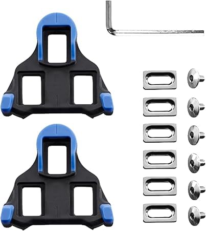 spd クリート クリートペダル セット SPD-SL用 自転車 3穴サイクリングシューズ ロードバイク ペダルアクセサリー 耐久性 1ペア