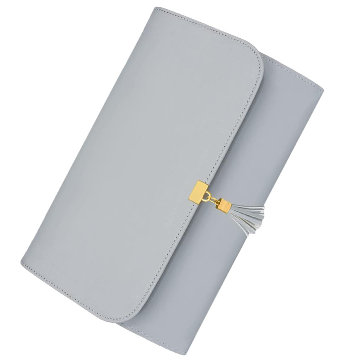 Bolsa de almacenamiento para joyas de diseño simple plegable de cuero con cremallera Toyvian