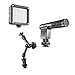 Produktbild Walimex Pro Video Zubehör Starter Set inkl. LED Leuchte 80, Richtmikrofon Cineast I und Gelenkarm Magic Arm 18cm