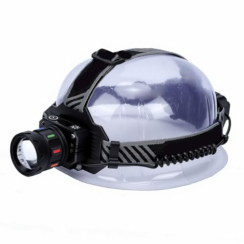 Linterna frontal LED 5000 LM con enfoque variable y sensor de movimiento impermeable 3