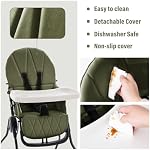 Chaises hautes pliables pour bébé et tout-petit, Chaise haute portable réglable pour bébé, Chaises longues amovibles pour bébé