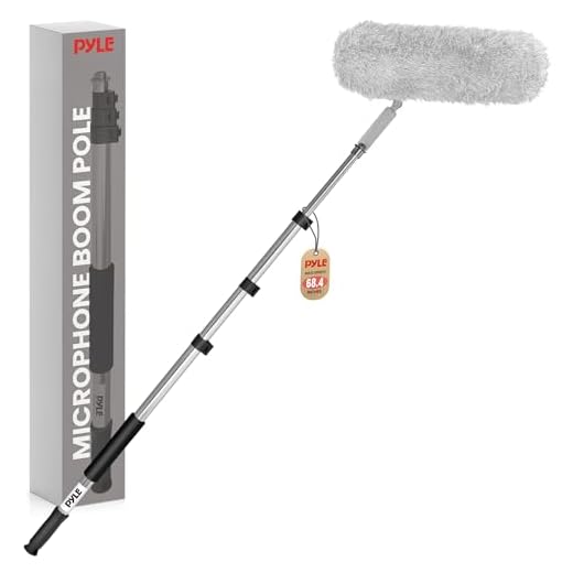 Pyle Mic Boom Pole - Telescope Microphone Boom Fish Pole for Shotgun Mics with Adjustable Length - 5.7’ ft. (PMKSB06)