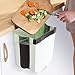 Queta Contenedor de Basura Plegable, 9L Contenedor Colgante de Pared, Cubo de...