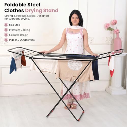 LiMETRO STEEL Store LiMETRO STEEL Foldable Clothes Drying Stand for - Image 3