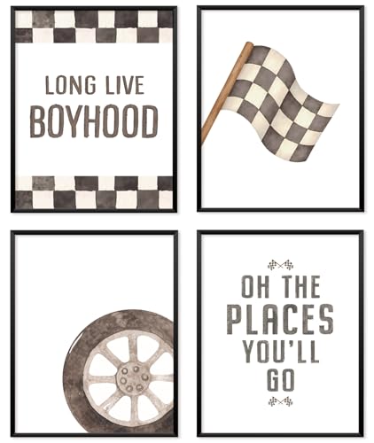 Locomiss Boys Race Car Room Wall Decor, Toddler Nursery Boy