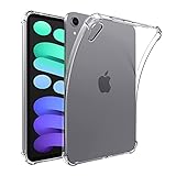 IVSOTEK Clear Case for iPad Mini 6 (2021 Model), Ultra Slim Transparent Soft TPU Back Cover Skin for iPad Mini 6 - Clear