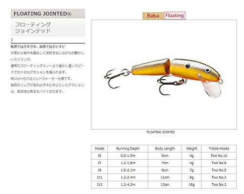 Rapala - Jointedun leurre eau douce pour les truites, saumons, perches, sandres black bass et brochets - Image 3