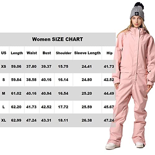 Riuiyele Women's One Pieces Ski Suits Jumpsuits Couple Ski Suit Coveralls Winter Outdoor Waterproof Snowsuits For Snow Sports #TOP5