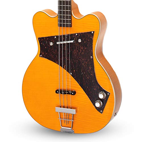 Kay Vintage Reissue K5970VB Jazz Special Bass Guitar, Blonde - Thumbnail 4