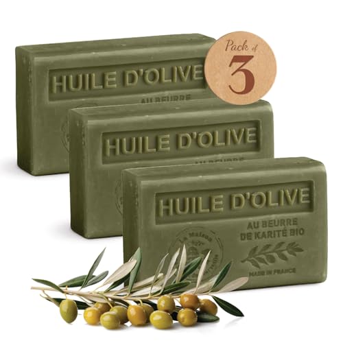 Savon Solide parfum Huile d'Olive – Enrichi en Beurre de...