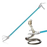 GYORGKSHI 60" Snake Tongs, Professional Aluminum Alloy Standard Reptile Grabber Rattle Snake Catcher