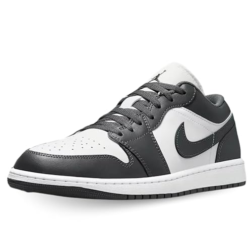NIKE Tênis Air Jordan 1 Low Code 553558-044 Cinza masculino,