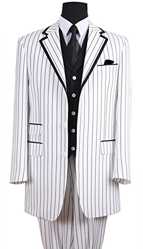 Blazer homme rayé à col tailleur chic pour bureau et dîner élégant