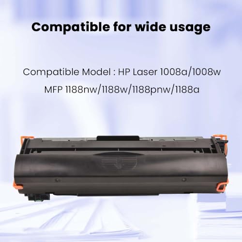 Image of EVM Cartridge Compatible for HP Laser 1008a /1008w, MFP 1188nw /1188w /1188pnw /1188a - Eco-Friendly, Smudge-Free Printing 1-Year Warranty (EVM-ETC-166A)
