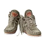 Vintage Cowboy Ankle Boots for Women,2026 Boho Fringe...
