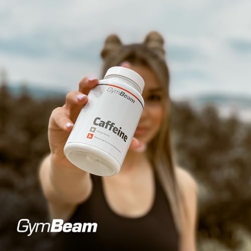 GymBeam Koffein Tabletten - Leistungsstarkes Nahrungsergänzungsmittel, Koffein-Kapseln für Energie, Wachheit und Konzentration, Koffeintabletten für Sportler, Führungskräfte und Studenten (90 Tab)