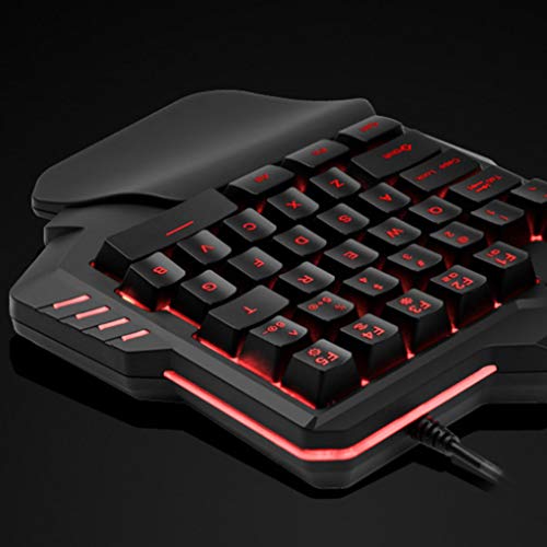 G30 One-Handed teclado mecânico 35 Chaves LED Backlight teclado G30 Wired USB única mão Mini Gaming