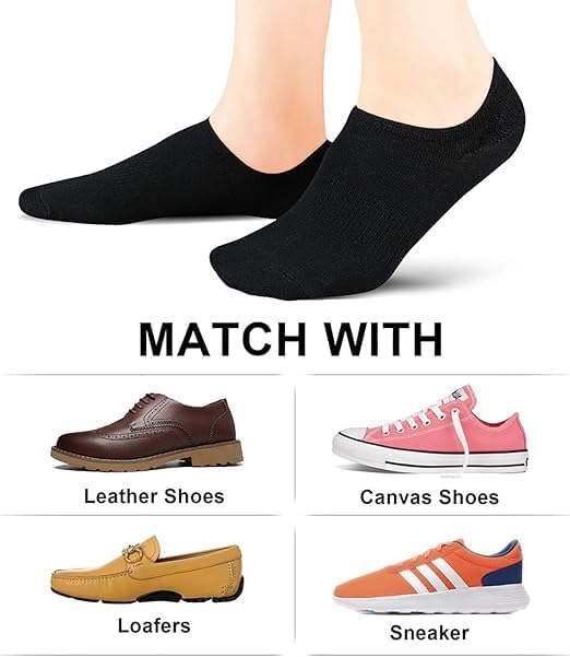 wernies No Show Socks Women Low Socks Non Slip Flat Boat Line 4/8 Pairs - Image 7
