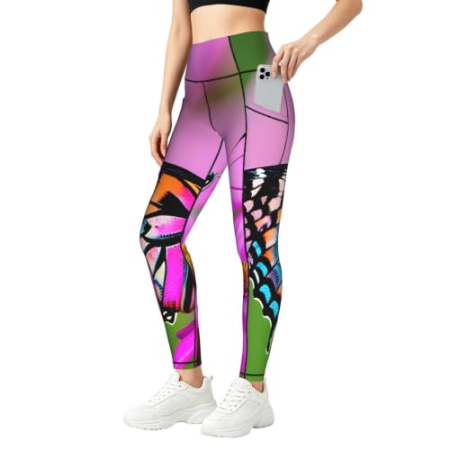 Pantalones de yoga florales para correr y vestir informal en el día