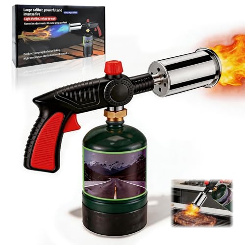 Powerful Propane Torch Grill & Cooking Adjustable Campfire Starter for BBQ and Steak (Propane Tank NOT Included)