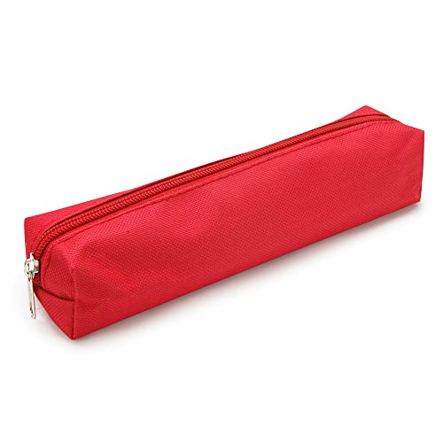 WAYTEX Uniwersalny zestaw szkolny z walizką mały prostokątny 21x4x4 cm miękka tkanina, Czerwona, Zestaw szkolny