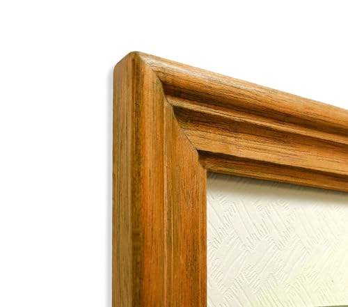 Image of Photo Frames 8x8 inch | Wall Frames | Small Photo Frames | Orange Wood Frame for Wall | Unique Home Decor, Ideal Gift for Friends & Family (8x8 inch, Orange)