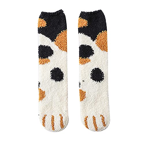 2 Pack Cute Fuzzy Socks for Women Funny Fuzzy Socks for Women Cozy Fluffy Socks Fuzzy Socks Plush Socks Khaki,Black