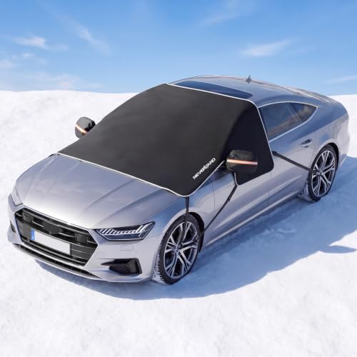 Image of NEVERLAND Car Windshield Cover for Ice and Snow, Windshield Snow Cover
