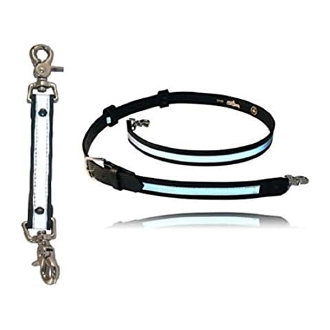 Boston Leather Bundle Two Items- Anti-Sway Strap for Radio Strap, Firefighter's Radio Strap (Reflective) Cover