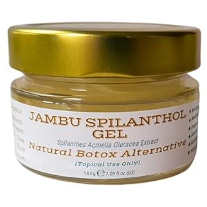 Nativilis Jambu Spilanthol Gel – (Spilanthes Acmella Oleracea Extract) – 100% Vegan Pure Natuurlijke Botox Alternatief Betere Huid Penetratie Verbeter de stevigheid van de huid Copaiba Eigenschappen –