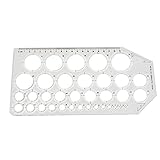 RanDal Klare Plastikschablone Lineal Kreisformen Zeichnungsentwurf Schablone Handwerkzeuge