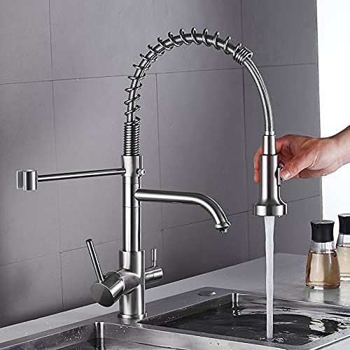 Grifo para ollas de latón antiguo con acabado clásico y estructura robusta de pared 5