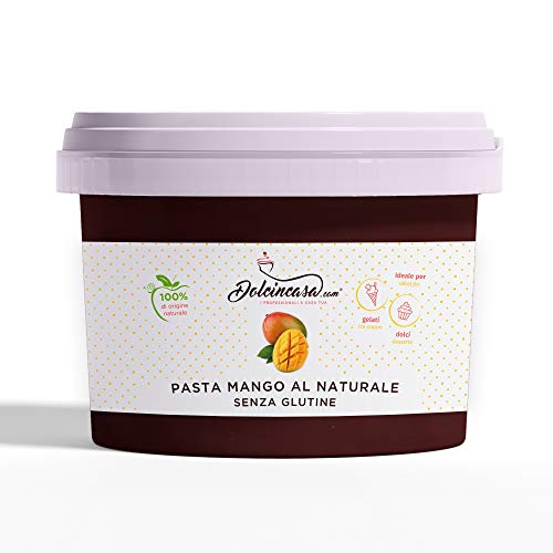 Dolcincasa-com Pasta al Al Naturale, Prodotto per Fare Il Gelato Alla Frutta al Naturale Comgelatiera Bimby, Mango, 200G